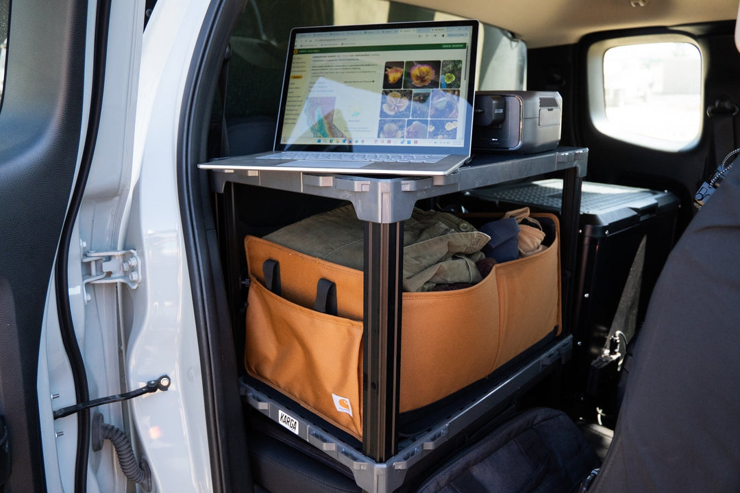 Field Biologist uses KARGA for Stand Up Desk